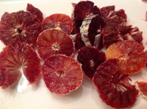 Look at all the different colors in those gorgeous blood oranges!